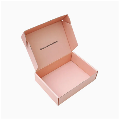 カスタムロゴエコに優しいピンクボード包装紙飛行機の波形ギフト輸送ボックスメールメーラーボックス